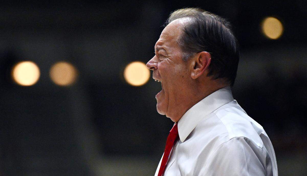Buchanan head coach Tom Orlich seen at the CIF Division I Boys Basketball Championship against St. Joseph Saturday, March 1, 2025 in Fresno. St. Joseph won the championship beating Buchanan 54-33.