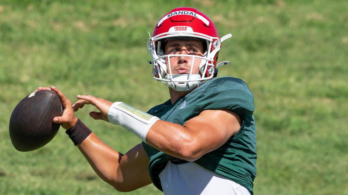 Fresno State quarterback Jayden Mandal, a Buchanan High graduate, was one of five quarterbacks competing in spring practices. Mandal, a fourth-year junior, missed most of last season due to injury.