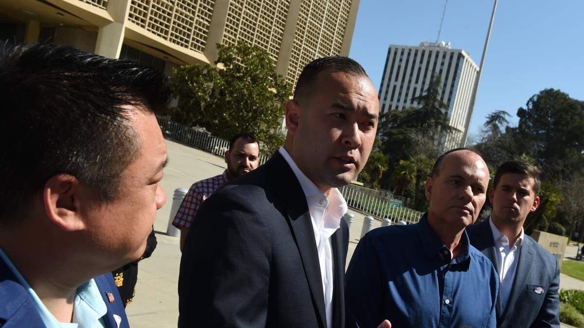 New Fresno City Attorney Andrew Janz, speaking during the 2020 election campaign in which he unsuccessfully opposed Jerry Dyer for mayor.