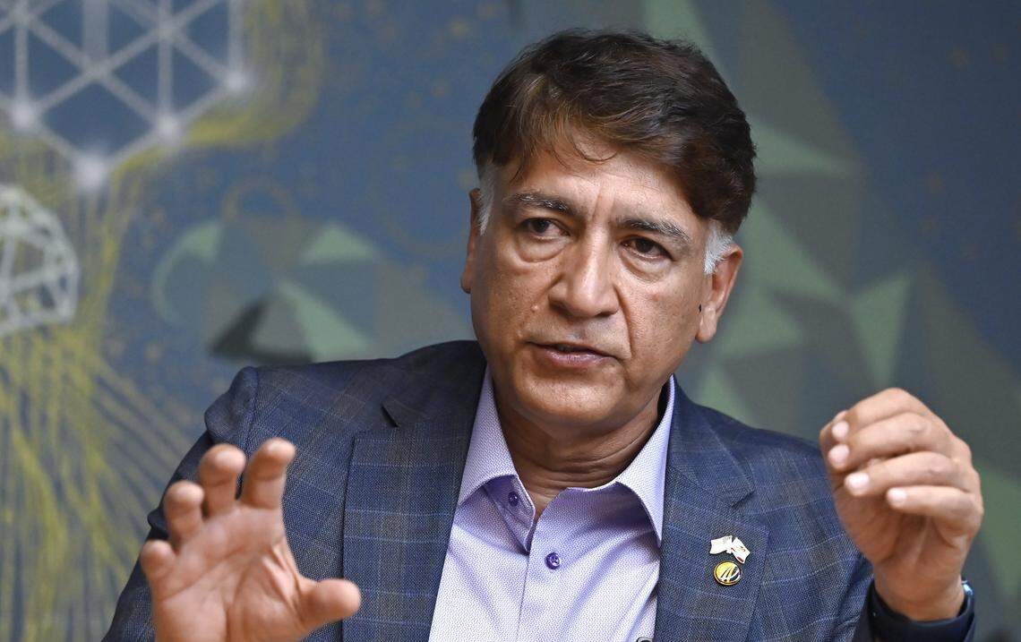 California High Speed Rail CEO Ian Choudri is interviewed by the California McClatchy Editorial Board Wednesday, July 30, 2025 in Fresno.