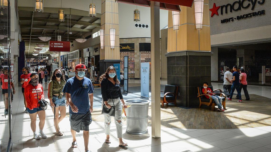 Women’s clothing store New York & Co. has filed for bankruptcy and is closing “a significant portion, if not all, of its brick-and-mortar stores.” The store has locations in Merced Mall and Fashion Fair mall, pictured here in this file photo from Tuesday, May 26, 2020, when it reopened its doors for the first time since late March due to the coronavirus pandemic.