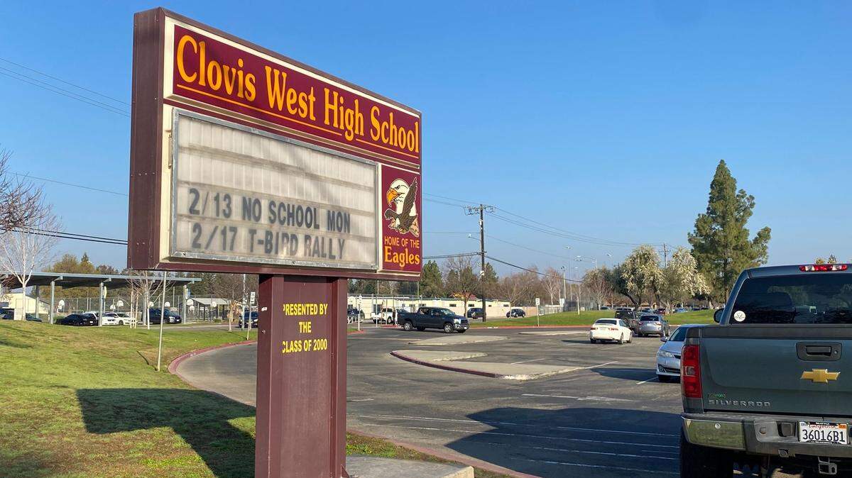 Clovis West High School was locked down again Thursday morning, Feb. 9, 2023, after another threat to campus safety.