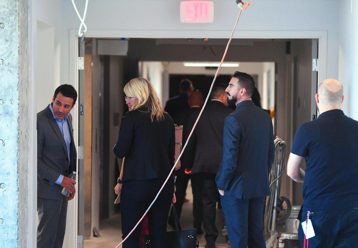 Guests tour The Fresno Mission new Heartbeat Hub Wednesday, Oct. 12, 2022 in Fresno.