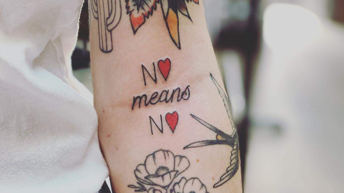 Channelle Charest was one of just six California artists to take part in the Still Not Asking for It tattoo event in June.