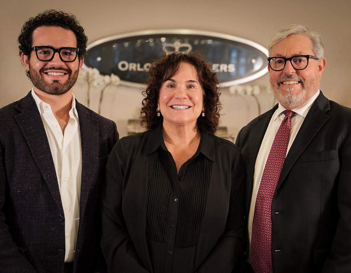 Maxwell, Mary Ann and James Orloff run the 70-year-old Orloff Jewelers in Fig Garden Village.