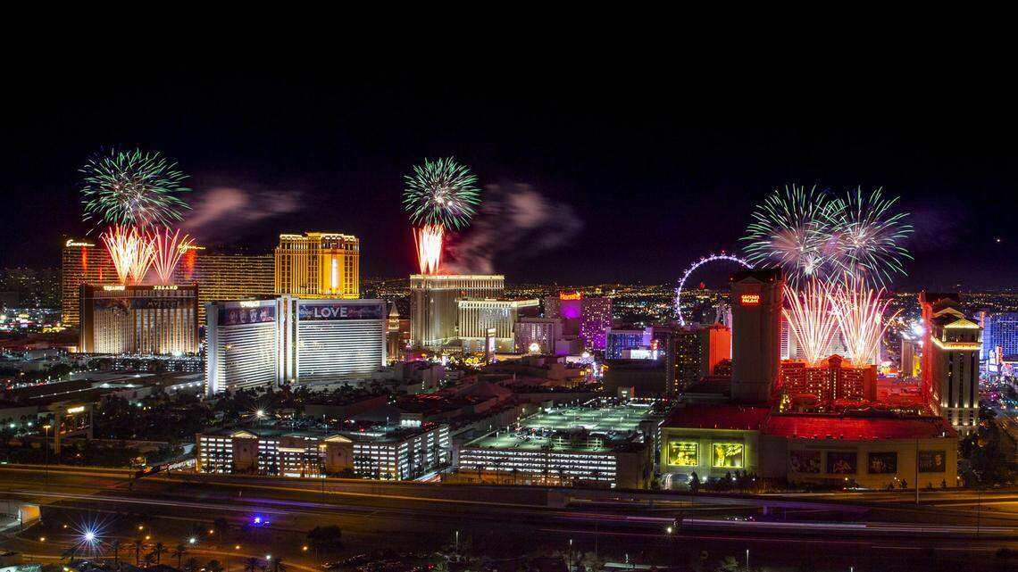 A 19-year-old was accused of throwing a firework at a crowd of people on the Las Vegas Strip on Jan. 3, 2022, police said. Two tourists suffered second-degree burns.