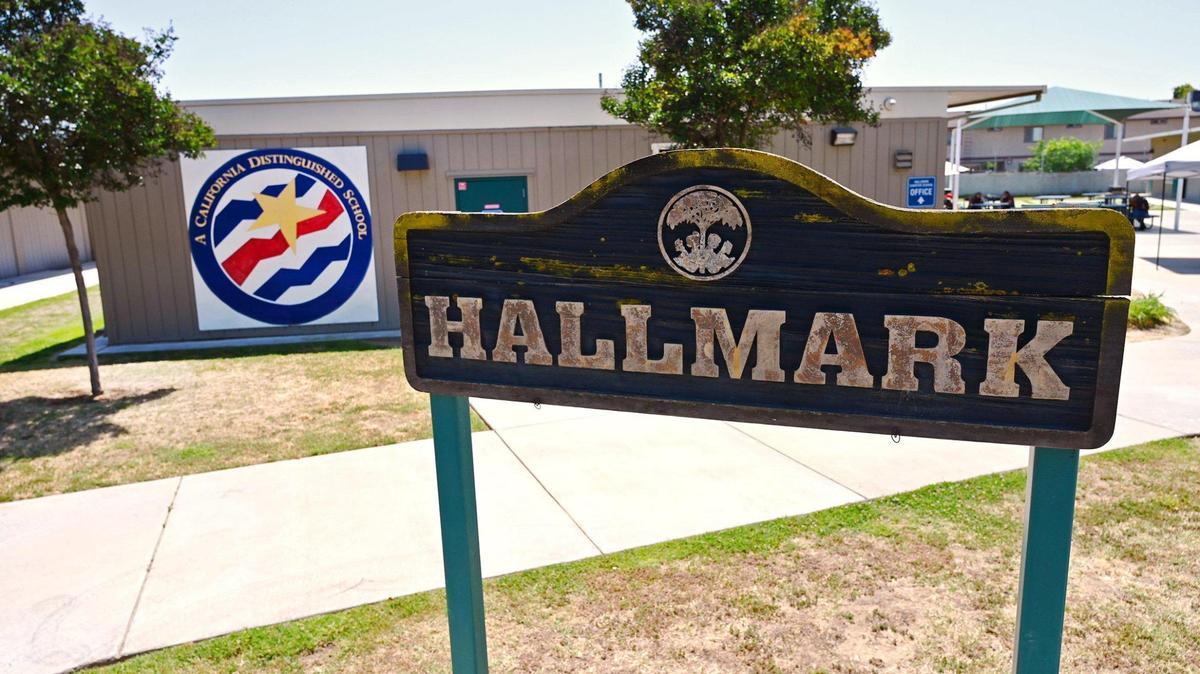 Hallmark Charter school, photographed Thursday, April 28, 2022 in Sanger. Hallmark’s status is to end amid merger.