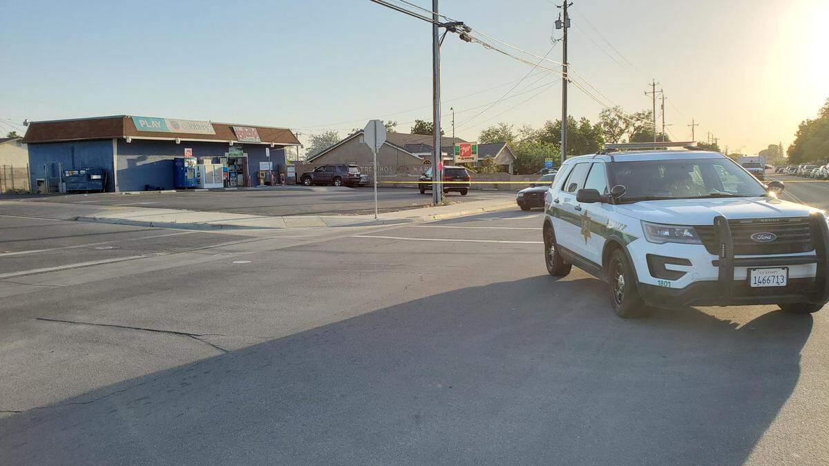 Fresno County Sheriff’s deputies were on the scene of a shooting that left one man dead and another injured in Parlier, California on Sunday, May 2, 2021.