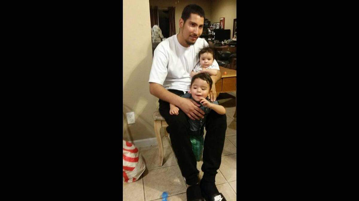 Andrew Valdez was gunned down at a party on Feb. 2 in east-central Fresno. He left behind two young sons.