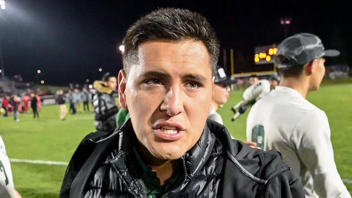 The Bee’s Boys Coach of the Year Eric Velarde who guided the Pirates to a Central Section Division I championship.