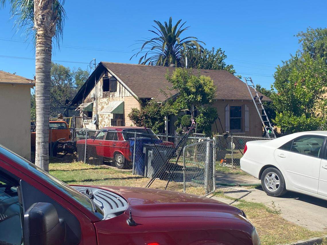 Fresno Fire Department fought a house fire on Turner Avenue near Ninth Street on Monday, July 4, 2022.