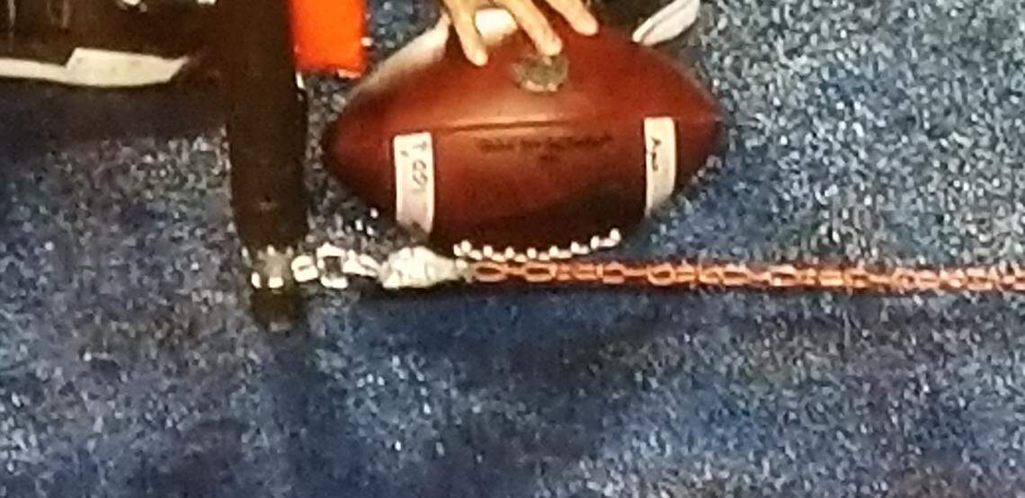Image from the television coverage of the Fresno State-Boise State game appears to show the ball short of the first-down mark at the end of the game.