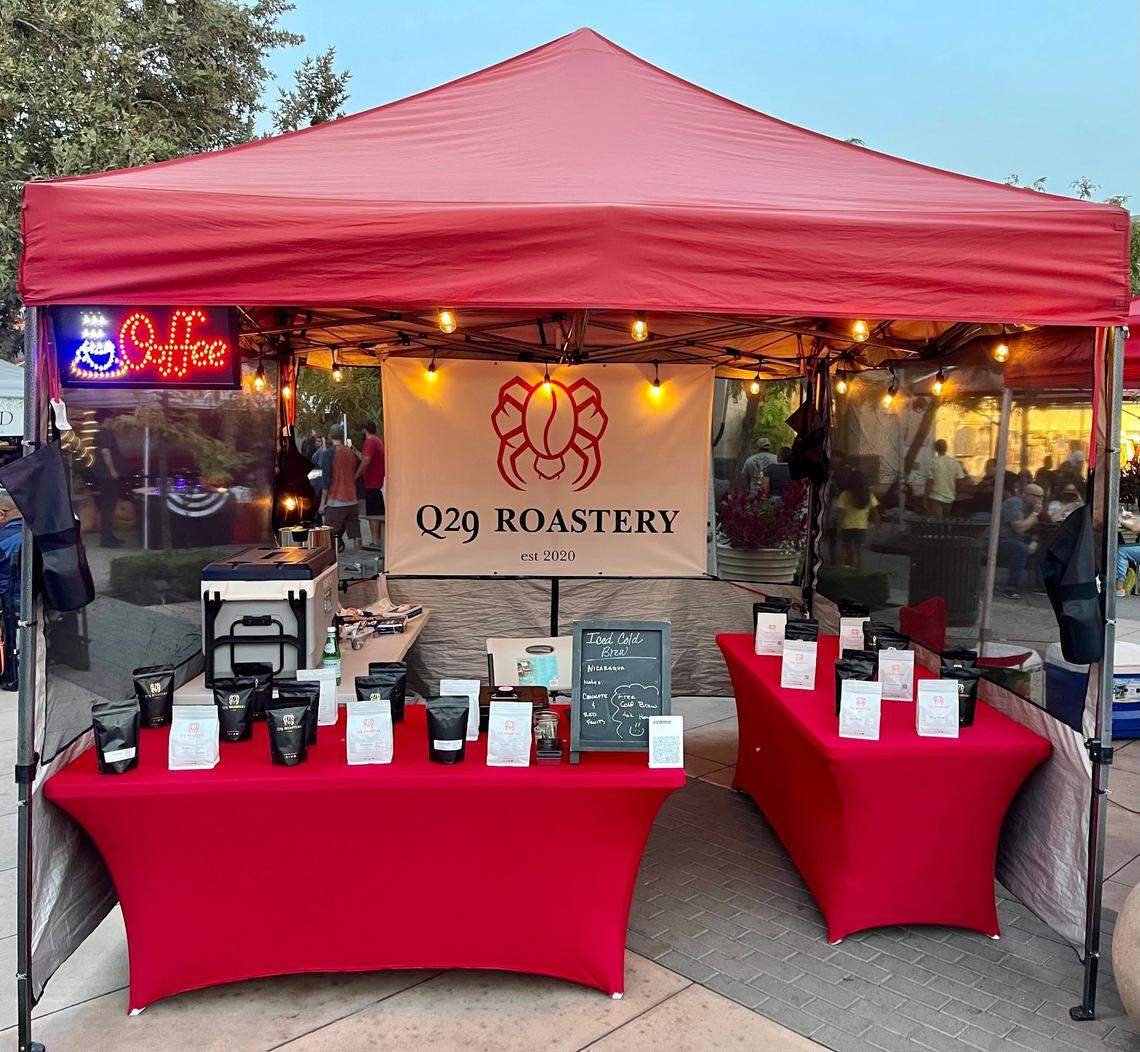 Q29 Roastery sells bean, hot coffee and cold brew coffee at local farmers markets.