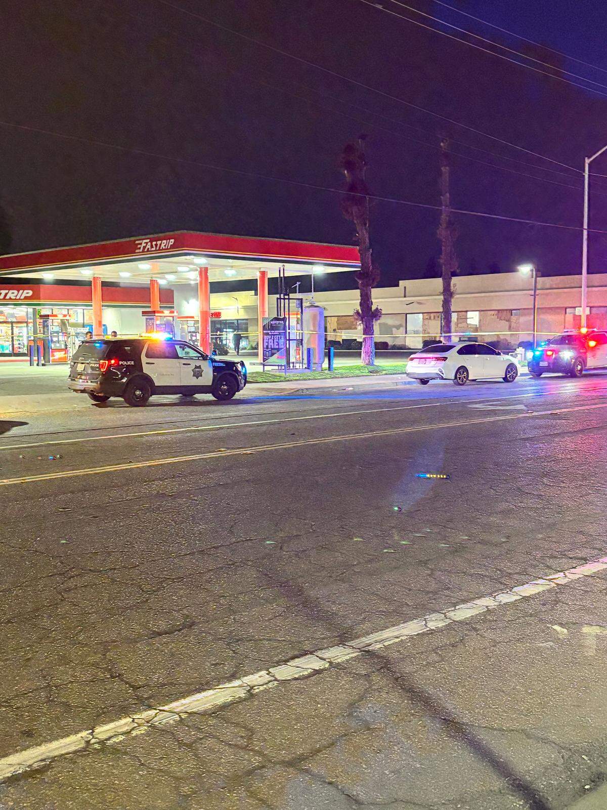 Police are investigating a homicide in Fresno, California on Saturday, Jan. 24, 2026.