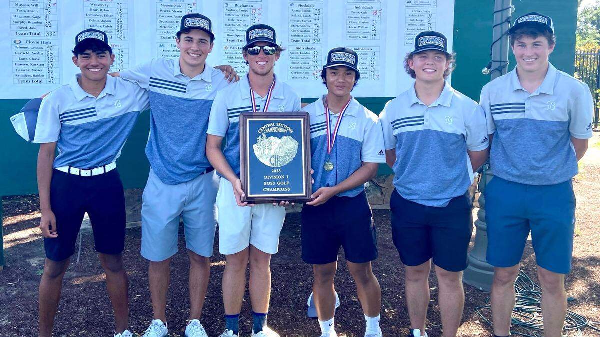 Bullard won the Central Section Division I boys golf tournament on Monday, May 15, 2023.