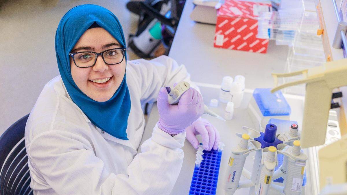 Graduating UC Merced senior Asmaa Mohamed is a fourth-year undergraduate student at UC Merced majoring in developmental biology. She graduates this month and then will pursue a doctorate degree in molecular and cellular Biology with an emphasis in immunology at Dartmouth College staring in the fall.