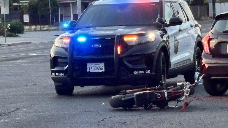 Teen injured in crash at intersection, Fresno police say. Rider was unconscious
