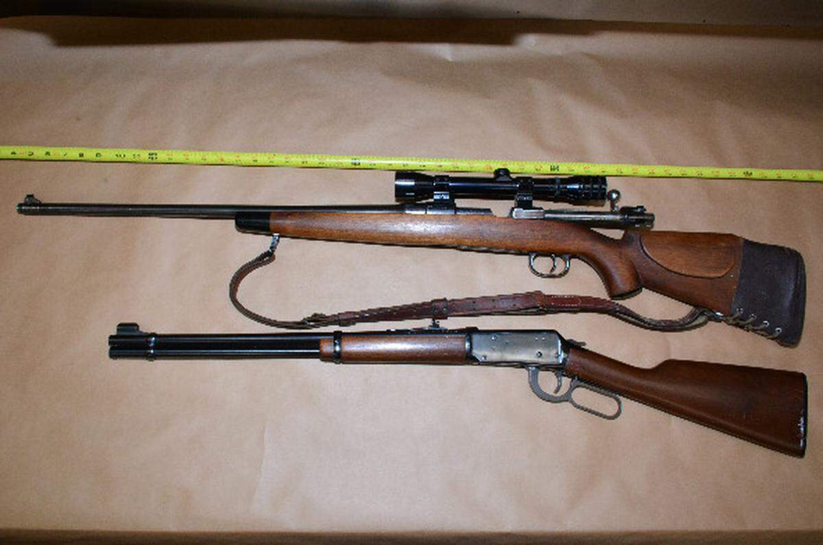 A loaded Winchester .30-30 rifle was one of the weapons seized in traffic stops on Monday, Nov. 19 2018.