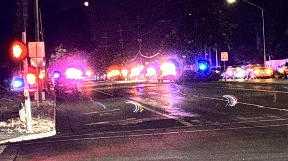 Elm Avenue to Martin Luther King Jr. Boulevard is closed off due to heavy police presence.