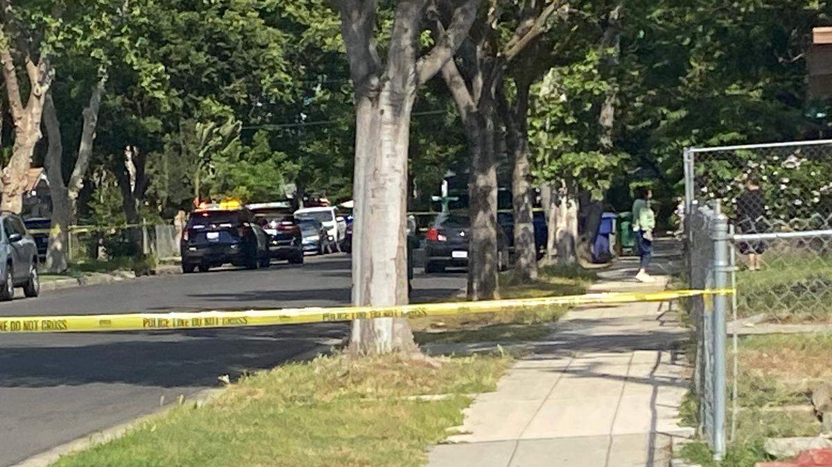 A man was stabbed at Maroa and Brown avenues in Fresno, California on Monday, April 28, 2025.