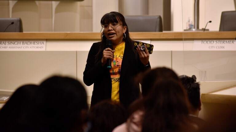 Workers call for safety net benefits for undocumented Californians. ‘It’s a human right’