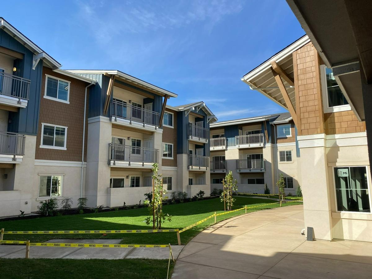 Inside the Butterfly Gardens supportive housing project in Clovis.