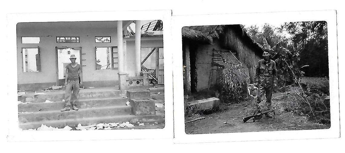 Julio Martinez in Vietnam in February of 1968.  Martinez and three other Marine veterans are returning to Vietnam to return a stolen Buddha statue.