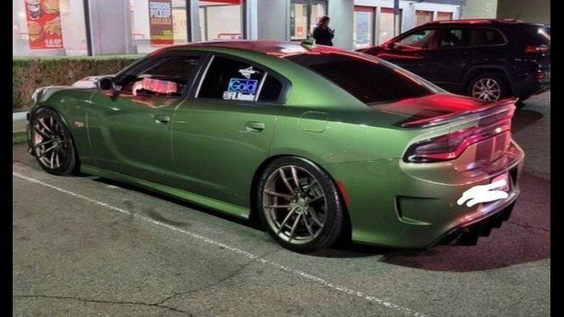 Just one of the vehicles targeted by officers in a multi-agency street racing crackdown on street racing in Fresno during the New Year’s weekend.