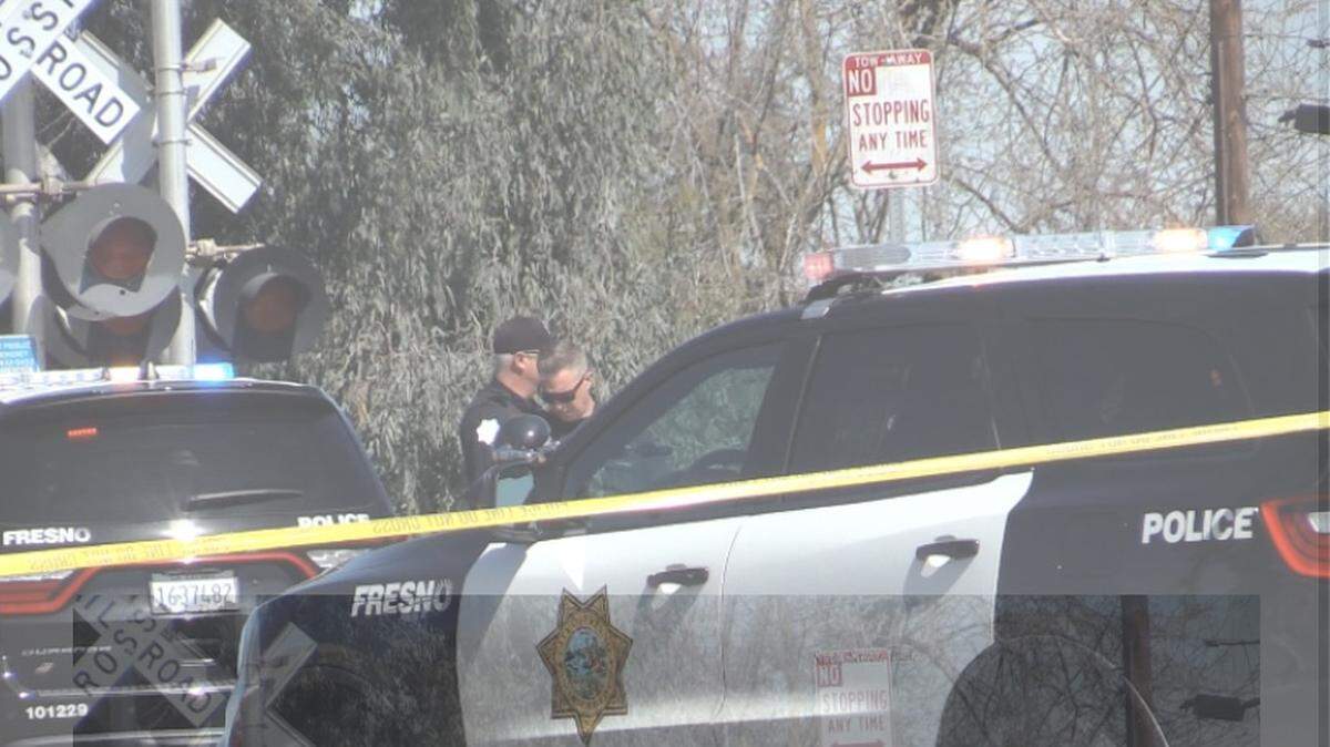 A woman was killed when she was hit by a train in Fresno, California on Saturday, March 8, 2025.