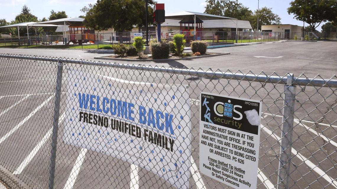 Fresno Unified’s Addicott Elementary School, located at Chestnut and Dayton Avenues near Fresno Yosemite International Airport, has been closed for 10 days due to multiple COVID-19 infections among staff. Photographed Friday, Oct. 8, 2021 in Fresno.