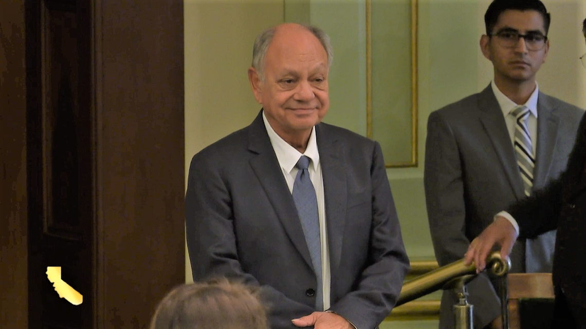 Cheech Marín, Special guest and 2018 Latino Spirit Award Honoree, was recognized during the 20th annual Latino Spirit Awards on each floor of the legislature during presentations by Latino Caucus Chair María Elena Durazo in the Senate and Vice-Chair Robert Rivas in the Assembly.