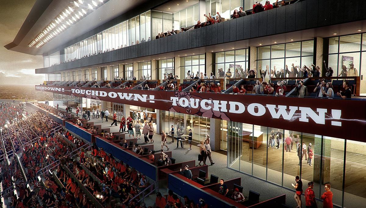 A $60 million plan to renovate Bulldog Stadium included a three-level west side tower with a stadium club, suites and press box as well as loge boxes. That plan was shelved in January.