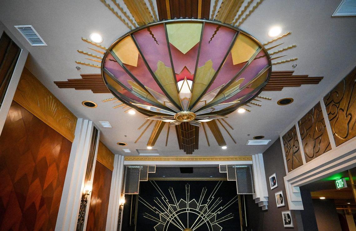 An old satellite dish covers the ceiling in a section of The Howlin Wolf cocktail bar that will feature live bands on stage. Photographed on Tuesday, Dec. 14, 2021.