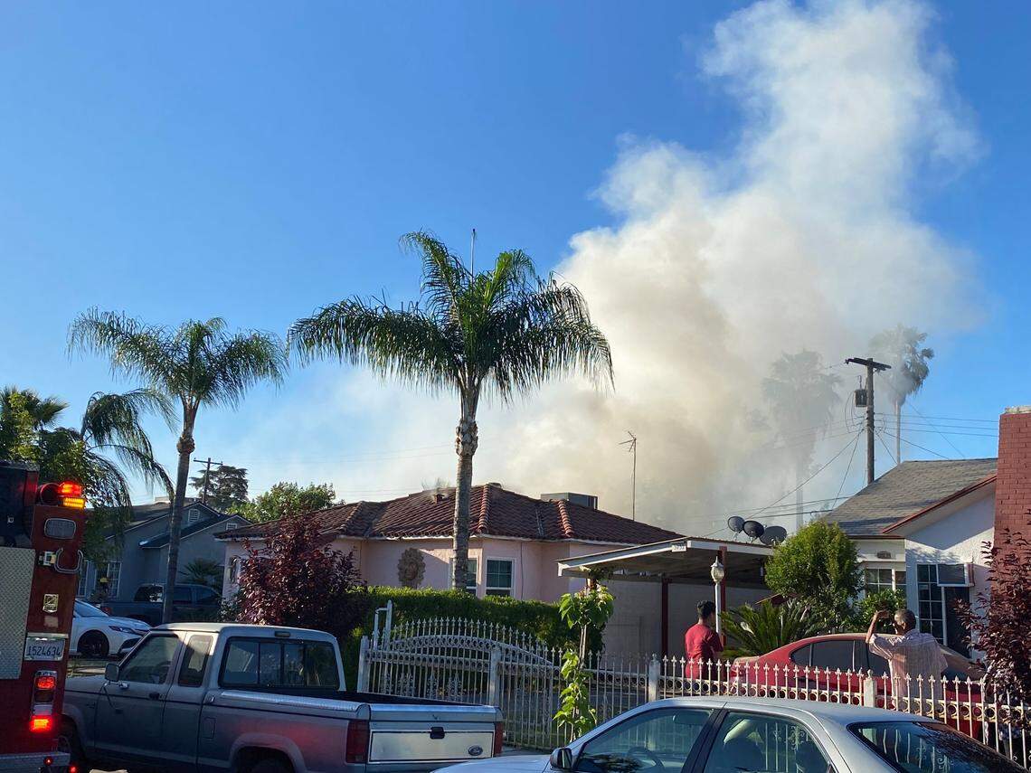 A fire was reported about 7 a.m. on Monday, May 30, 2022, in south Fresno, accordong to firefighters.