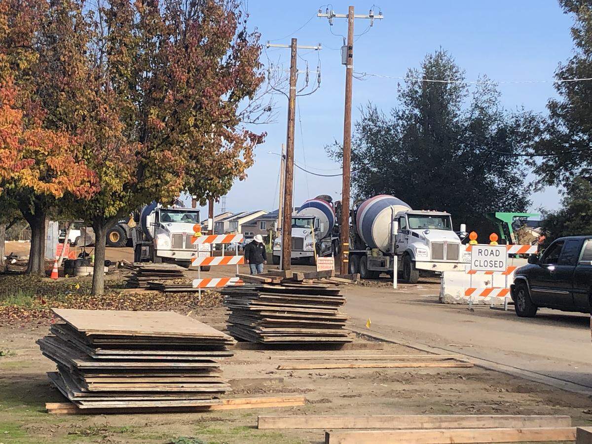 Crews in Clovis are nearly finished replacing the 100-year Leonard Avenue timber bridge near Bullard Avenue. New box culverts will improve the canal and allow future widening.