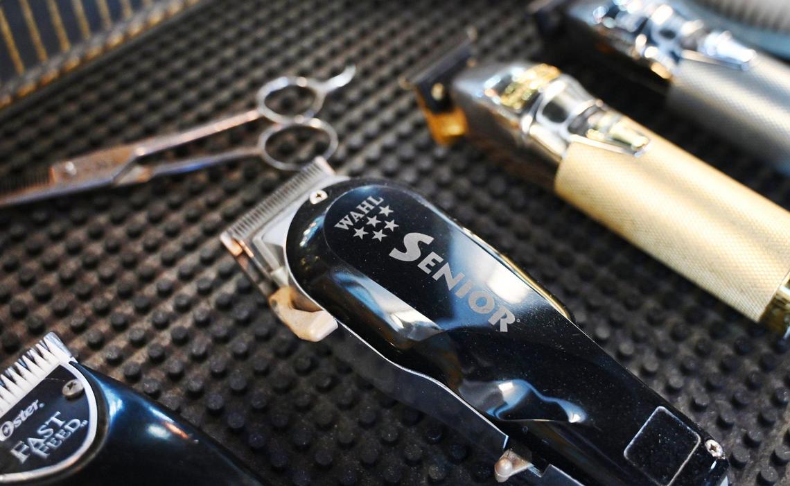 Barbershop action, shot for best barbershop in Fresno poll, Tuesday, Aug. 9, 2022 in Fresno.