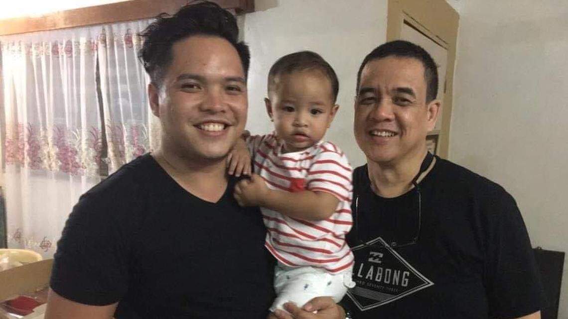 Oliver Isleta, right, seen here with his nephew and nephew’s baby, was a registered nurse at Community Regional Medical Center in Fresno. Isleta died Tuesday from complications of COVID-19. His family said Isleta had battled the novel coronavirus for the past two months.