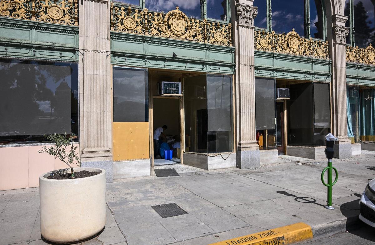 Construction is underway at the former Fulton Street Coffee shop on Tuolumne Street near Fulton Street in downtown Fresno on Monday. Its Instagram account says the coffee shop has closed permanently but that a new project is in the works.