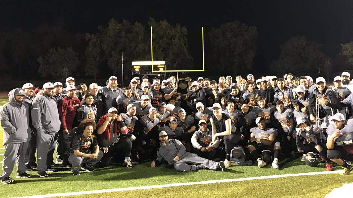 Tulare Union High repeated as Central Section Division II champs, defeating No. 3 Righetti 45-30 on Friday. Tribe senior Nathan Lamb, considered the best quarterback in Tulare Union history and with six college football offers, threw four of his six touchdowns during the second half.