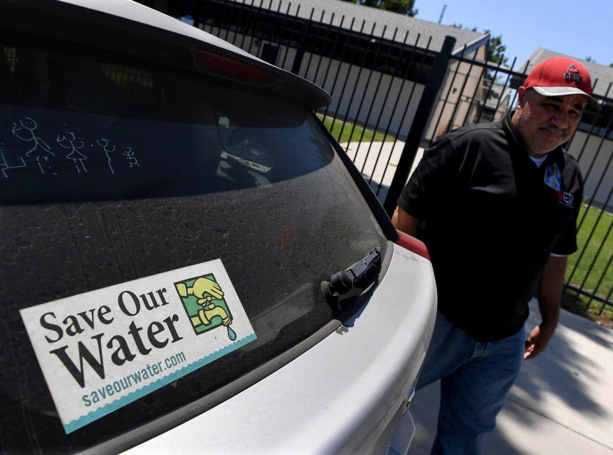 Cesar Carreno, an Earlimart Middle School teacher, is hoping for the best in challenges facing the city’s water problems.