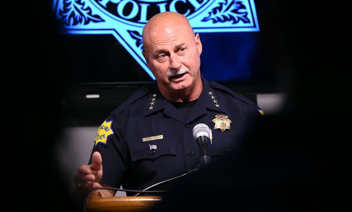 Fresno Chief of Police Jerry Dyer anounces the arrest of Zyad AbdŸlaziz Alsaid for the death of Matthew James Chavez outside Turning Point, in a press conference Thursday, June 20, 2019 in Fresno.
