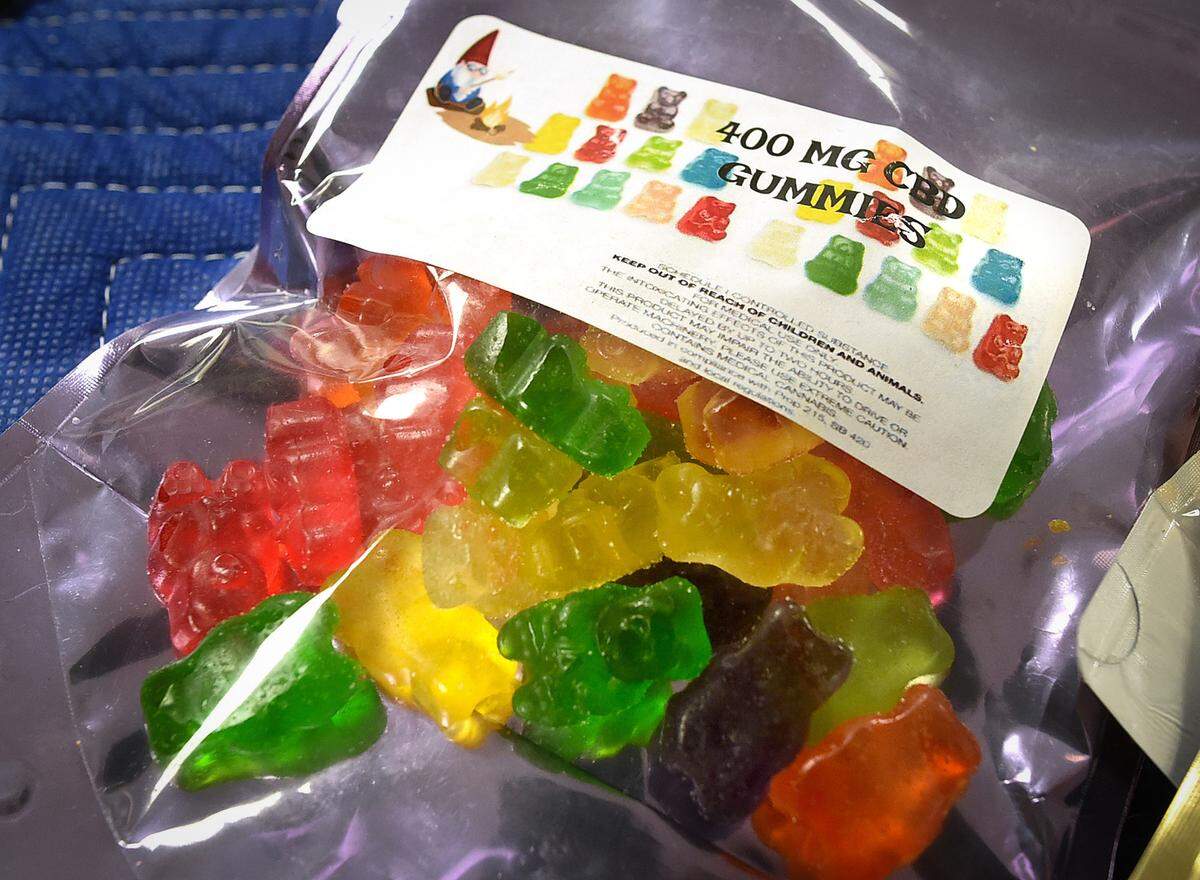 These packaged gummy bears were among 150 pounds of cannabis-infused edibles seized by Fresno police during an April 27 raid of a central Fresno dispensary even though they are clearly marked as containing CBD, a compound found to have a host of medicinal benefits.