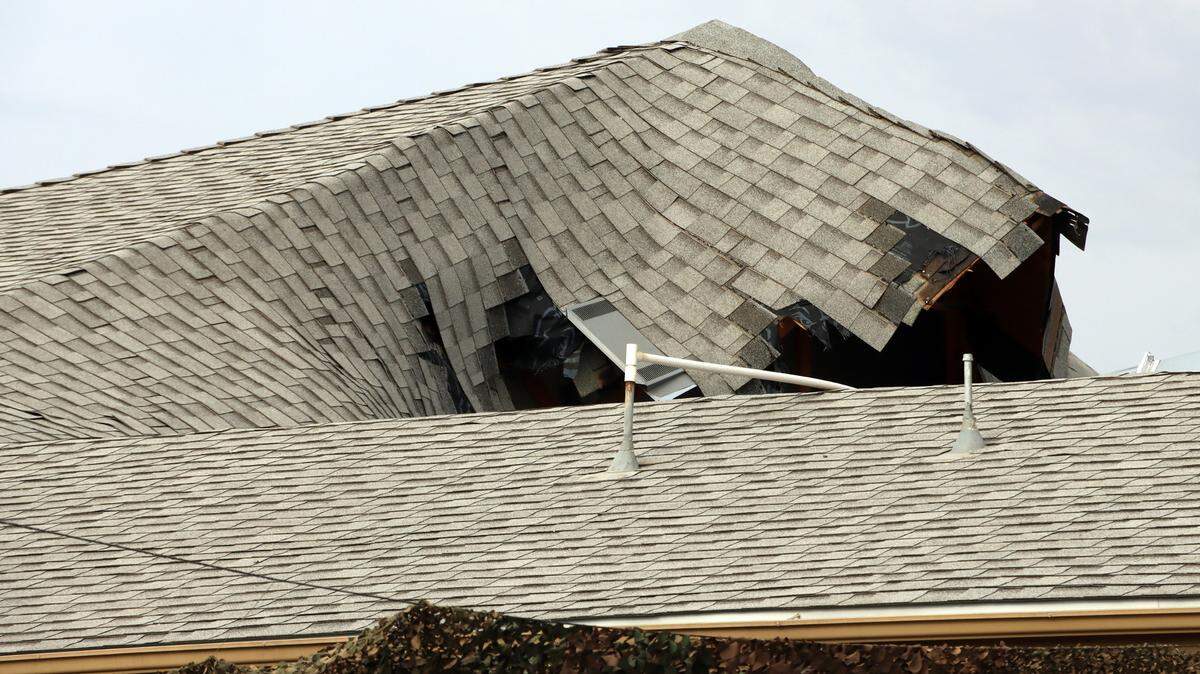 The roof collapsed on the hall at the E.G. Henry Gutiérrez VFW Post 8900 on July 21. A Raise the Roof fundraiser was held Aug. 19, 2023.