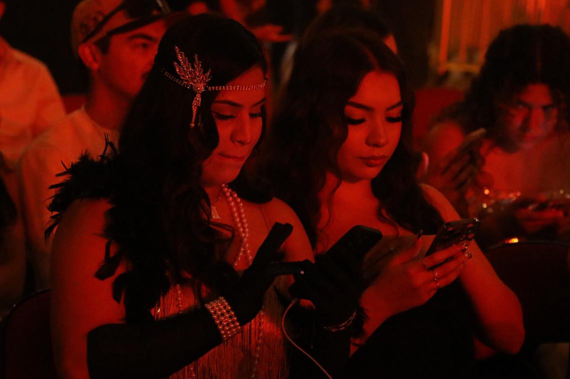 Many dressed up in the glamour of the 1920s and gangster dress style, ready for the night ahead with the Latin Grammy award-winning and four times Grammy nominated Puerto Rican singer and songwriter.&nbsp;