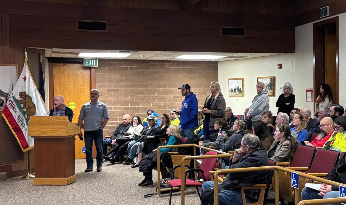 Clovis resident Eric Rollins asks Clovis City Council to support the “non-sanctuary city” designation during Feb. 4, 2025 meeting.
