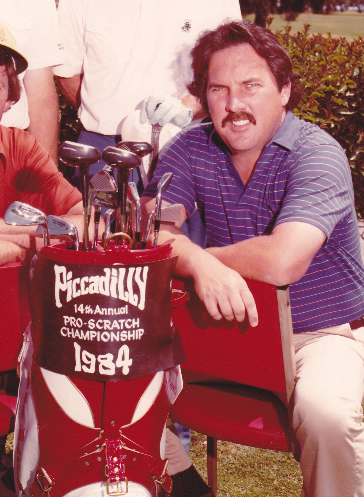 Fresno golfer Mike Bakula, winner of the 1971 Fresno City Amateur and 1984 Fort Washington country club championship. Bakula, who died in 2019 at age 68, is best known for his 1974 tee shot that forced the landing of a mosquito abatement plane.