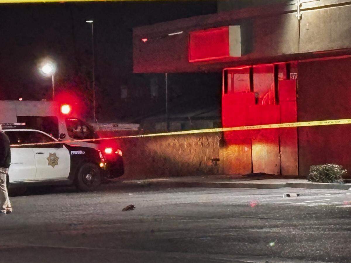 Fresno police detectives are investigating a homicide where a man was shot and killed at Dakota and Hughes avenues on Saturday, Jan. 24, 2026.