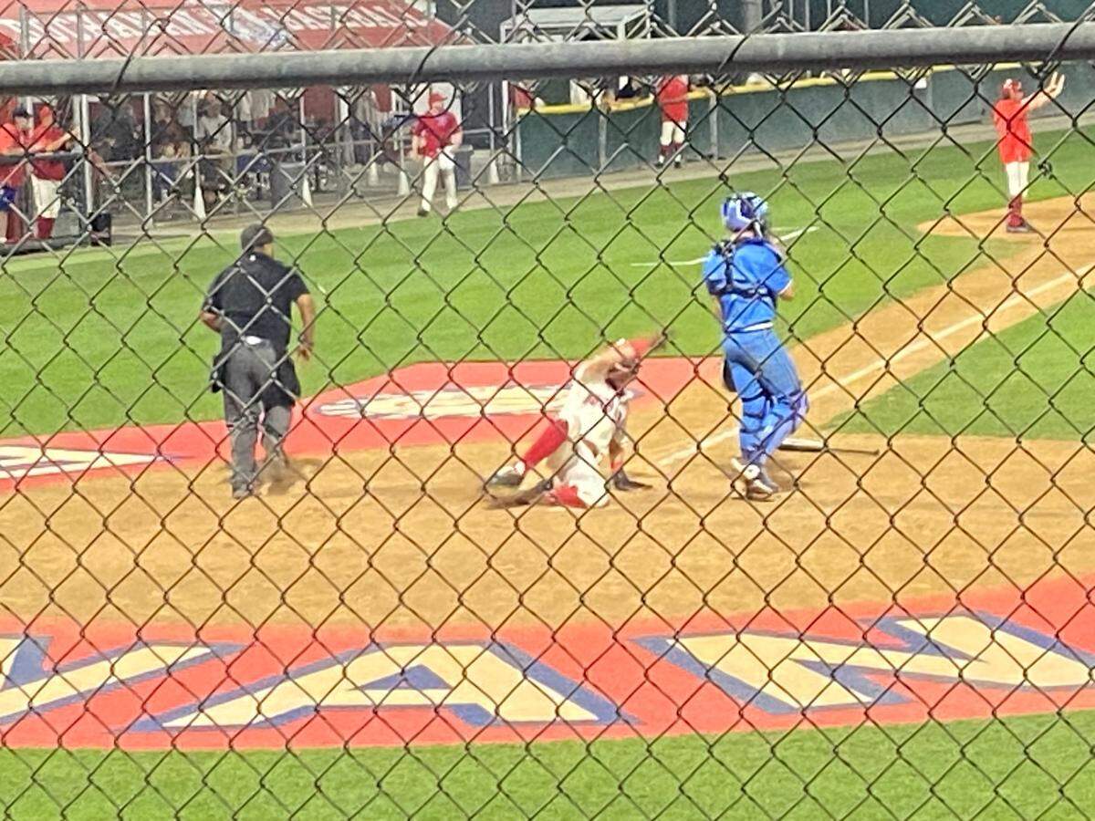 Tyler O’Toole scores for Buchanan against Bullard on Tuesday, April 15, 2025.