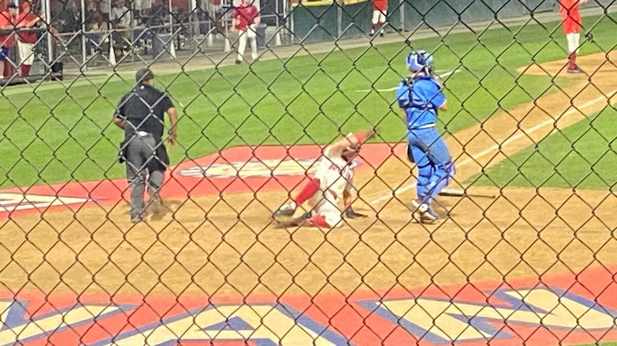 Tyler O’Toole scores for Buchanan against Bullard on Tuesday, April 15, 2025.
