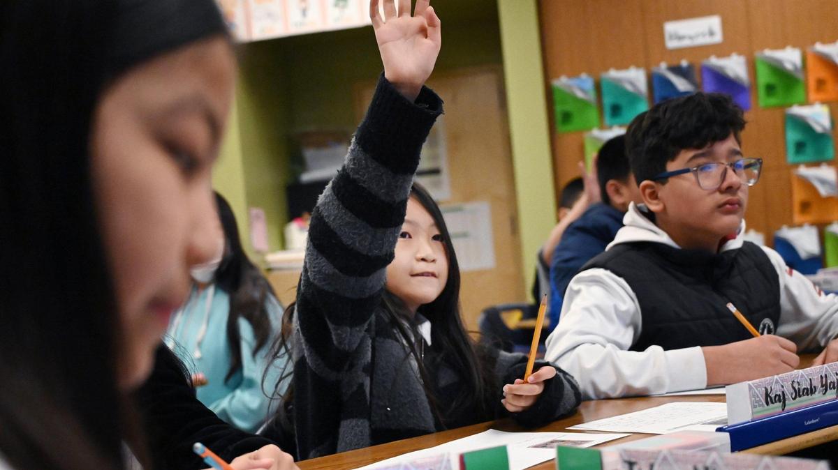 Fresno Unified’s elementary students taking classes in February 2023.